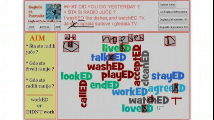 Prošlo vreme u engleskom: Pravilni glagoli sa nastavkom -ed 📚 - thumbnail