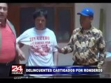Cajamarca: ronderos dieron tremenda paliza a delincuentes que robaron dinero