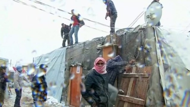The shelling .. would have been easier than this storm - Syrian refugee in Lebanon