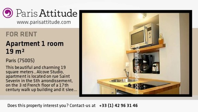 Alcove Studio Apartment for rent - Quartier Latin/St Michel, Paris - Ref. 5790