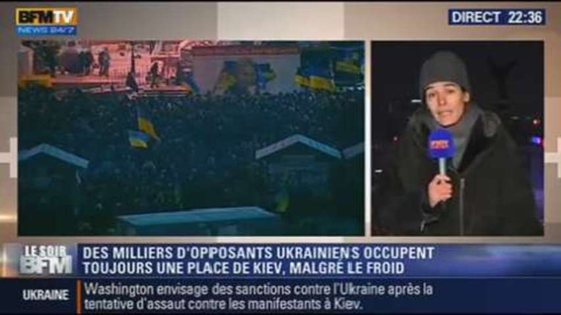 Le Soir BFM: les manifestations en Ukraine tiennent bon - 11/12 1/5 - Vidéo  Dailymotion