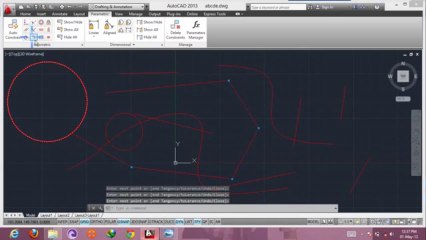 Autocad 2013 tutorial  geometric in hindi  Urdu (41-50) By MNRAQ