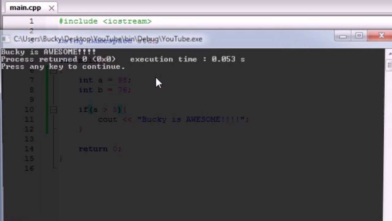 C Programming Tutorials - 8 - if Statement By MNRAQ