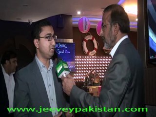 Advocate Abdul Ghafoor Seikh commenting on the new Restuarant " Option " on Jeevey Pakistan in Lahore.