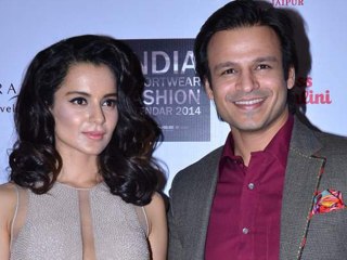 Kangana And Vivek At India Resortwear Fashion Calendar 2014 Launch
