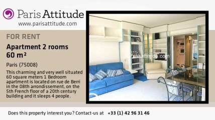 1 Bedroom Apartment for rent - Champs Elysées, Paris - Ref. 3388