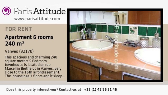 5 Bedroom Townhouse for rent - Porte de Versailles, Vanves - Ref. 1969