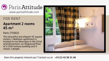 1 Bedroom Apartment for rent - Opéra, Paris - Ref. 2329