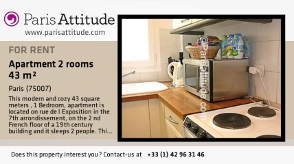 1 Bedroom Apartment for rent - Tour Eiffel, Paris - Ref. 6519