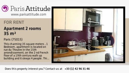 1 Bedroom Apartment for rent - Commerce, Paris - Ref. 7080