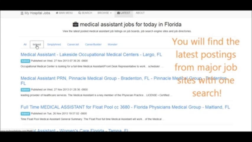 Hospital Jobs Search Engine