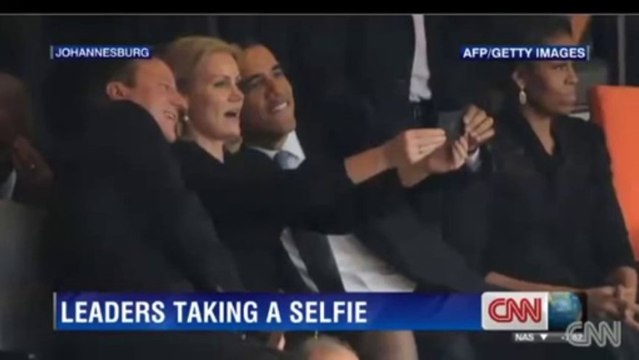 Michelle Obama Not Happy As Obama And World Leaders Take Selfie At Mandela's Memorial
