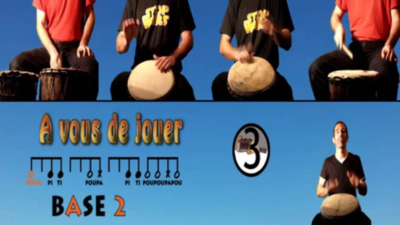 Cours de djembé débutants : FRA base de solo