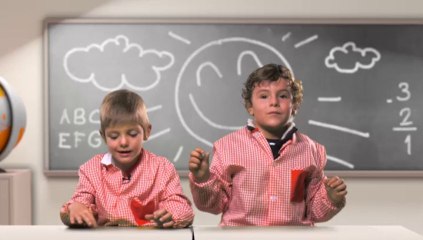 Felicitación Navidad Orange: niños