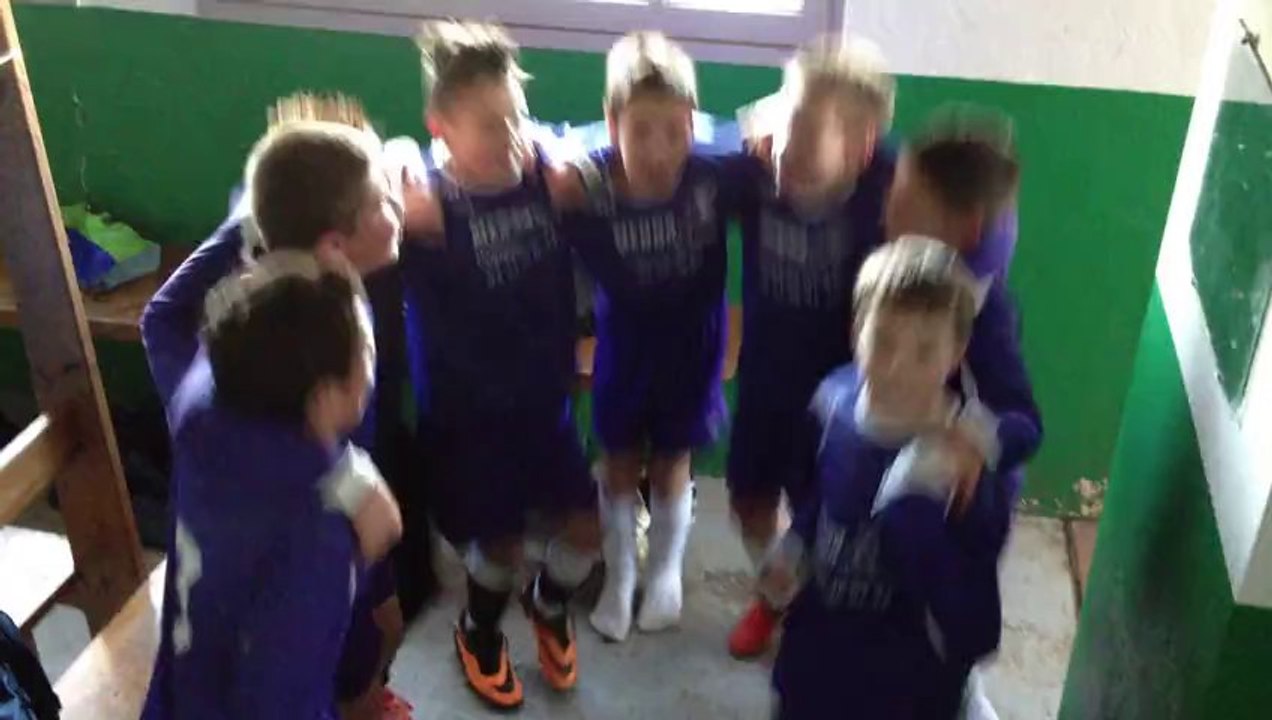 Ambiance vestiaire U13 en 2013