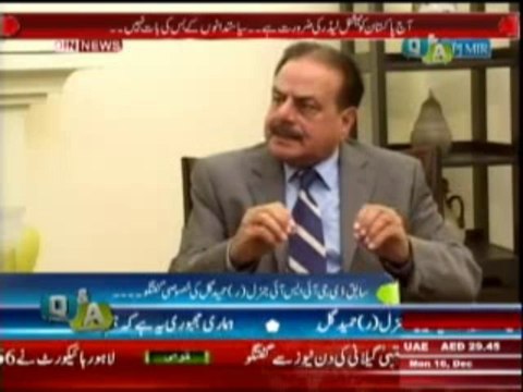 Q & A with PJ Mir (Sabik DG ISI General (R) Hamid Gul Ki Khasusi Guftgu) 16 December 2013 Part-2