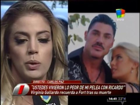 Pronto.com.ar Virginia Gallardo emocionada, habla de la muerte de Fort