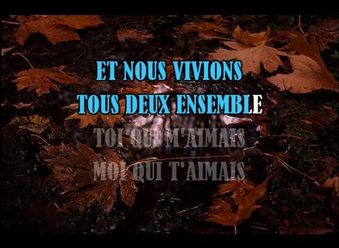 KARAOKE - Yves Montand - Les feuilles mortes