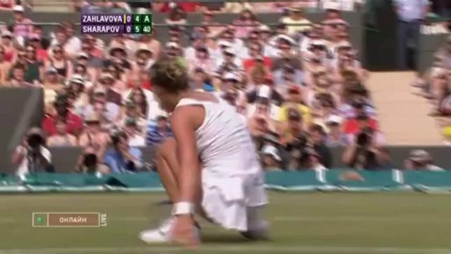 Wimbledon 2010 3rd Round Highlight Maria Sharapova vs Barbora Zahlavova Strycova