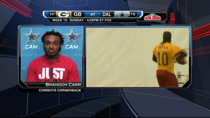 Watch Brandon Carr react to RGIII benching