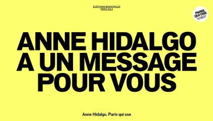 100 jours pour gagner : Anne Hidalgo a un message pour vous