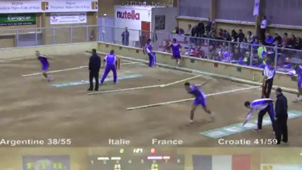 Tir rapide en double, demi-finales, Sport Boules, Mondial U18 Martigues 2013