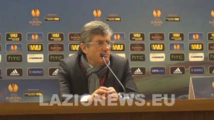 12-12-2013 La conferenza stampa di AKCAY postgara LAZIO-TRABZONSPOR