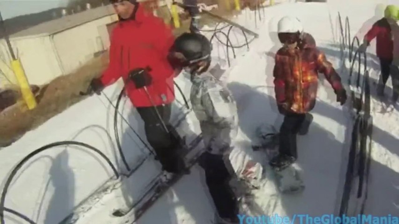 Worlds Most Epic Ski Crash?