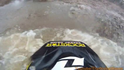 Big Dirtbike Accident:Dude FacePlants Into A River!