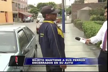Surquillo: denuncian a sujeto por encerrar perros en su vehículo