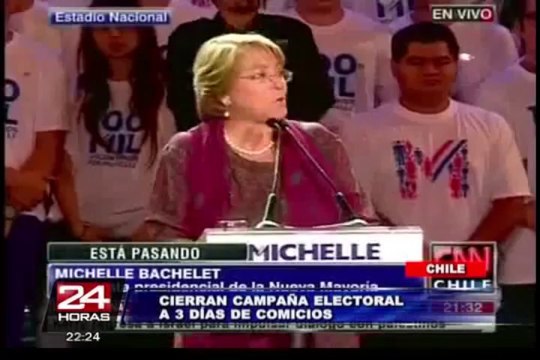 Chile: Matthei y Bachelet cerraron sus campañas rumbo a la segunda vuelta