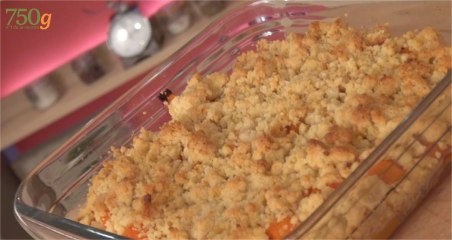 Recette de Crumble salé butternut-noisettses - 750 Grammes