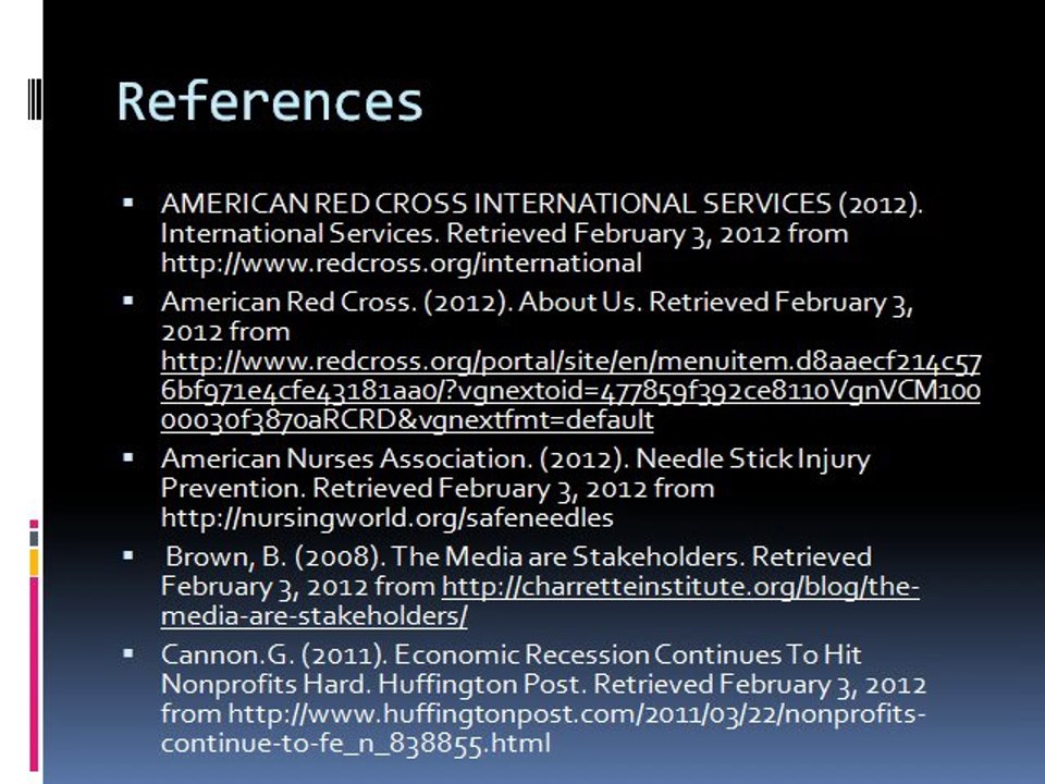 American Red Cross Final Paper