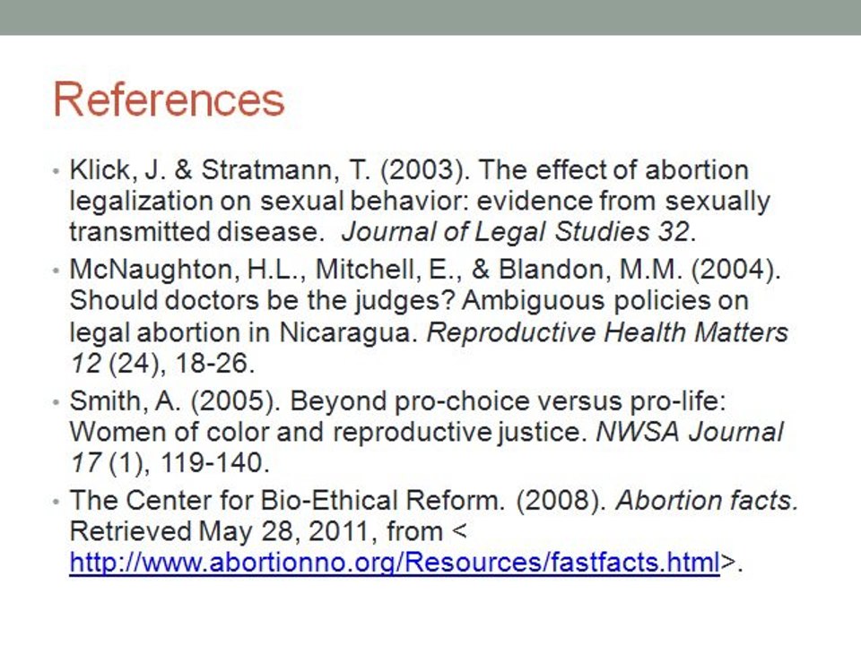 ABROGATING ABORTION LEGALIZATION