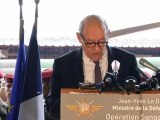 Jean-Yves Le Drian prend la parole devant les forces françaises - 13/12