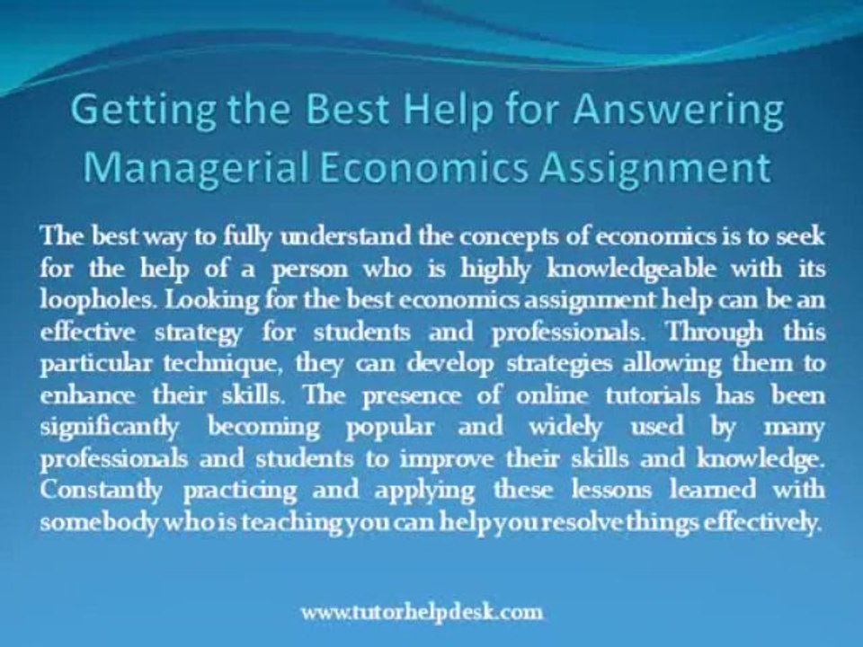 Best Way to Learn Managerial Economics and Econometrics