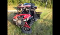 Amazing car crash filmed with a GoPro. 5 barrel rolls!!!