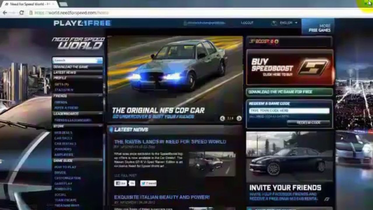 Need For Speed World Boost Code + MultiPack