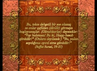 Allah'ın isimləri: Malik-i Yəvmid-din (Din gününün sahibi)