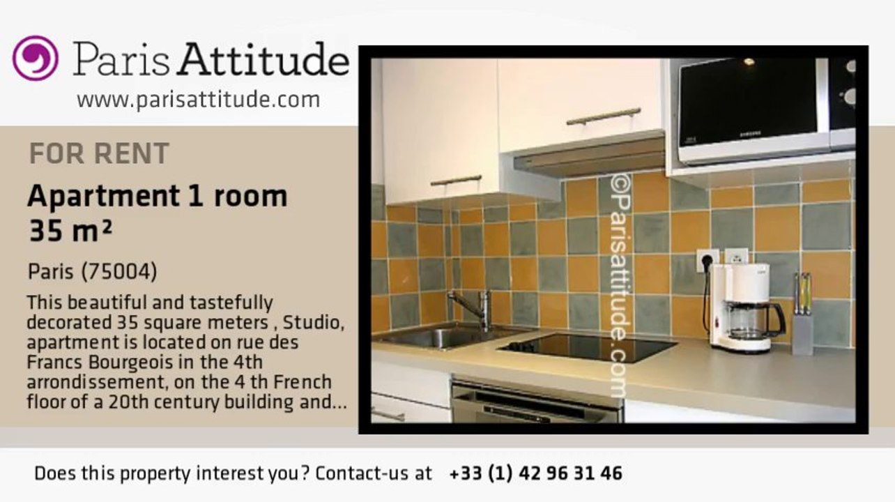 Studio Apartment for rent - Musée Picasso, Paris - Ref. 6272