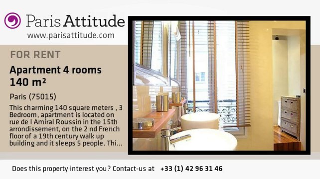 3 Bedroom Duplex for rent - Commerce, Paris - Ref. 6677