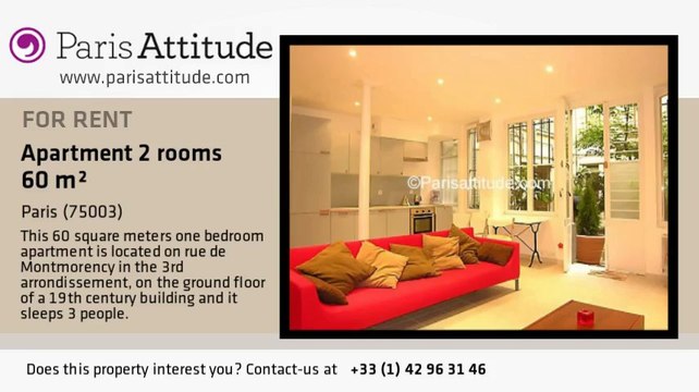 1 Bedroom Apartment for rent - Arts et Métier, Paris - Ref. 961