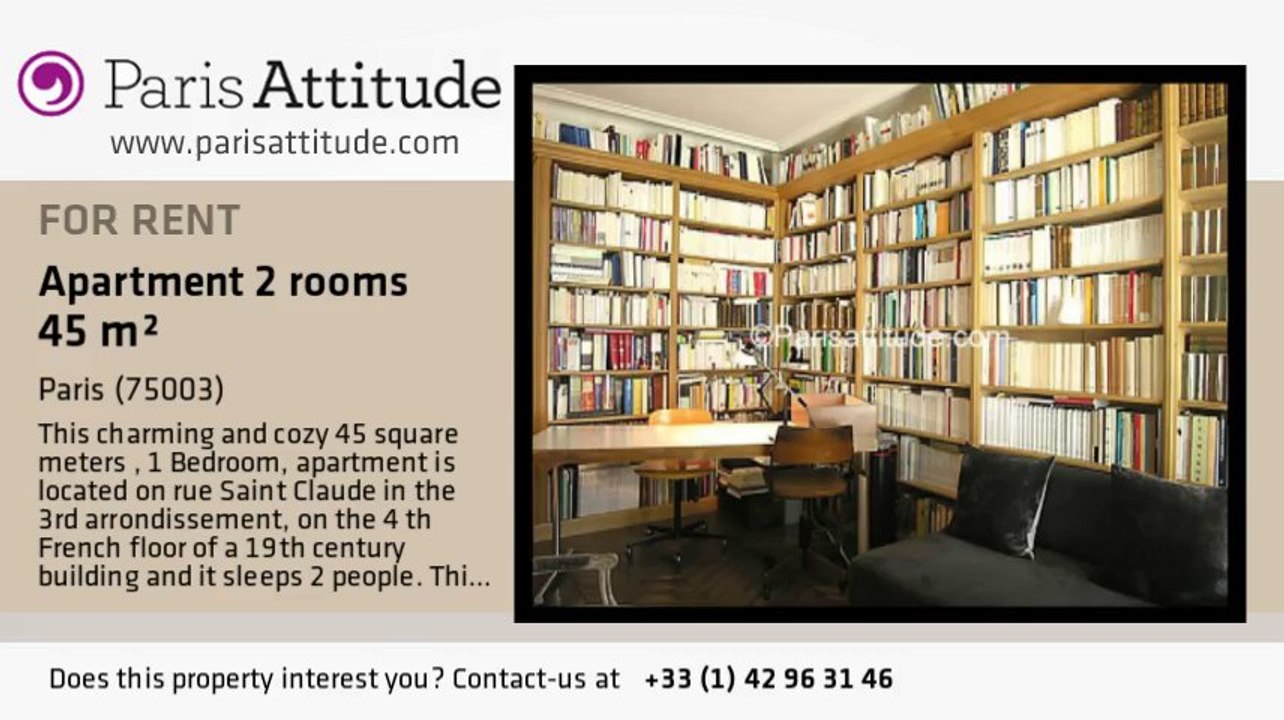 1 Bedroom Apartment for rent - Musée Picasso, Paris - Ref. 7328