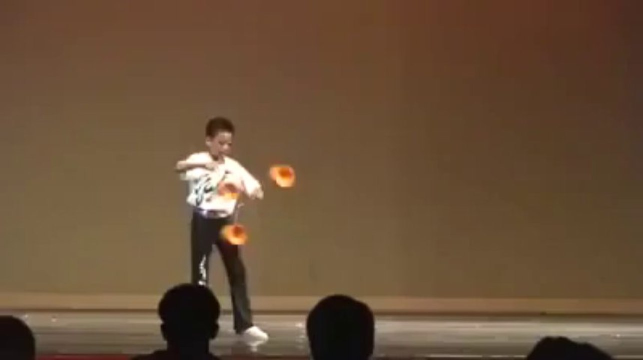 Chinese Kid Performing Amazing Stunts