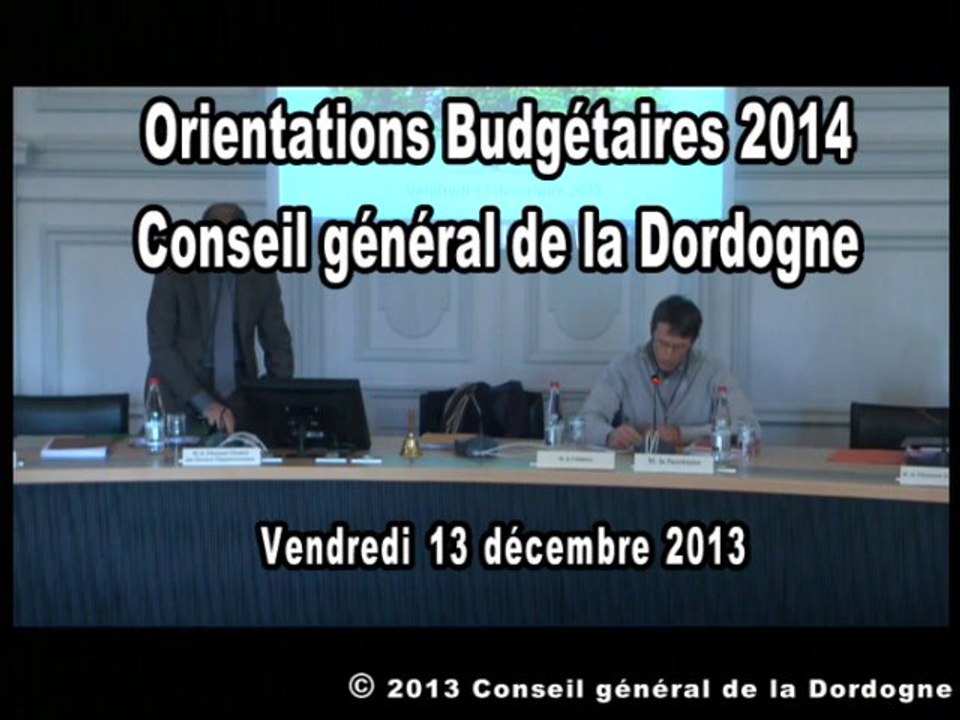 Orientations Budgétaires 2014