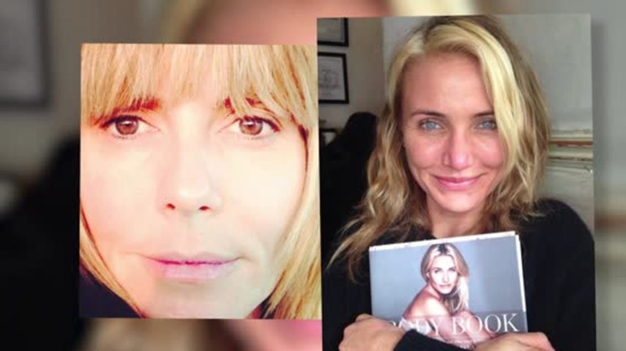 Cameron Diaz und Heidi Klum zeigen ihre ungeschminkte Schönheit in Fotos auf Instagram.