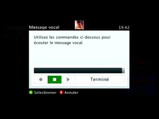 Message vocal d'un type bizarre sur Xbox 360