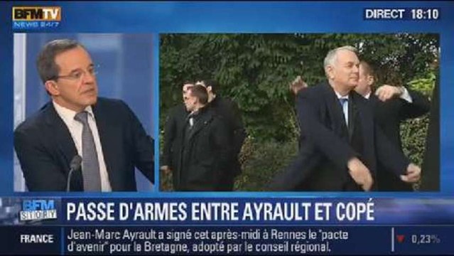 BFM Story: rapport sur l'intégration: Copé est un irresponsable et un menteur , selon Ayrault - 13/12