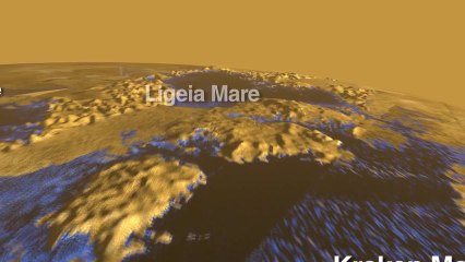 Soaring Over Titan - Extraterrestrial Land of Lakes - HD