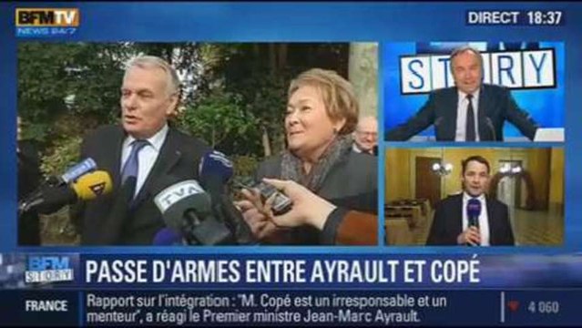BFM Story: Ayrault et Copé s'affrontent sur l'intégration - 13/12
